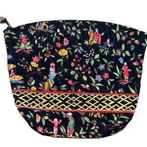 Vintage Vera Bradley Large Cosmetic Bag Asian Ming Pattern